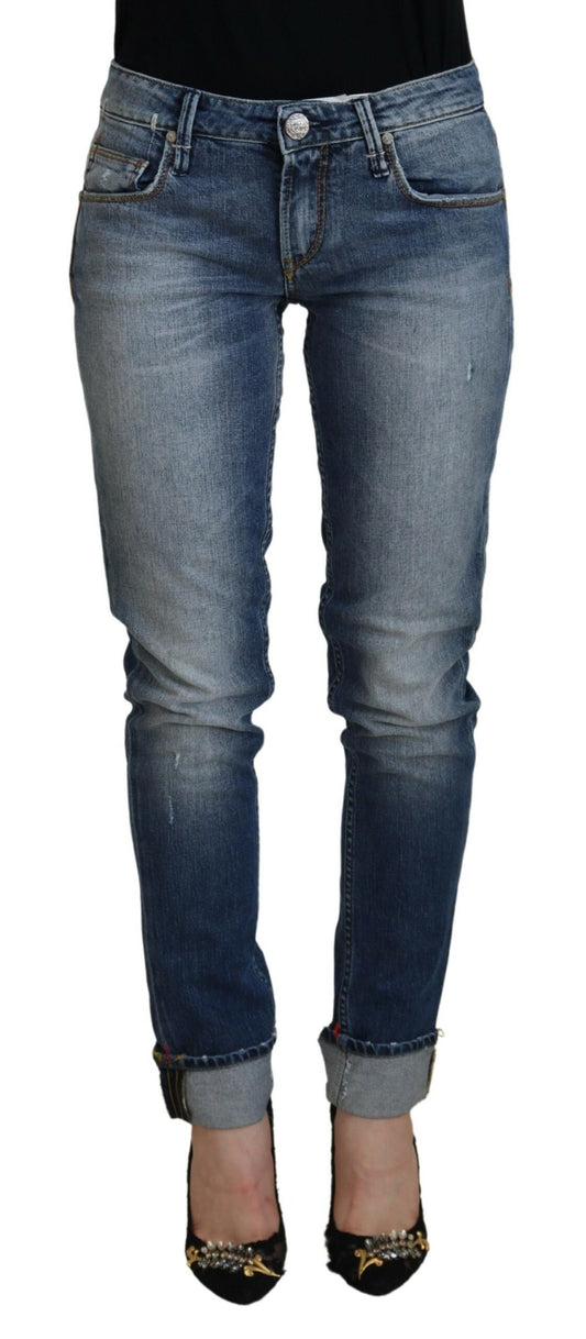 Strakke skinny jeans met lage taille