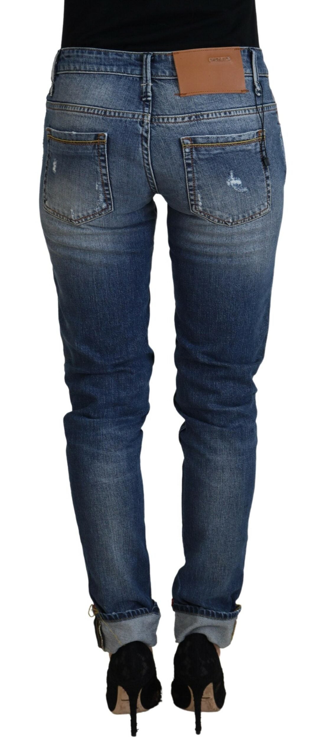 Strakke skinny jeans met lage taille