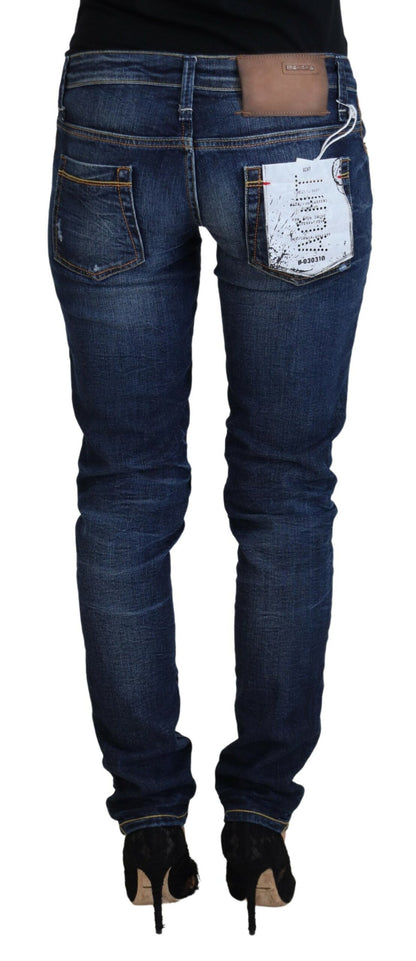 Chique Designer Skinny Jeans met lage taille