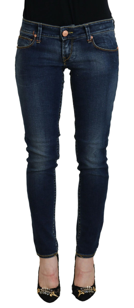 Chique skinny denim met lage taille