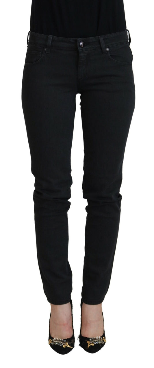 Chique zwarte skinny jeans met lage taille