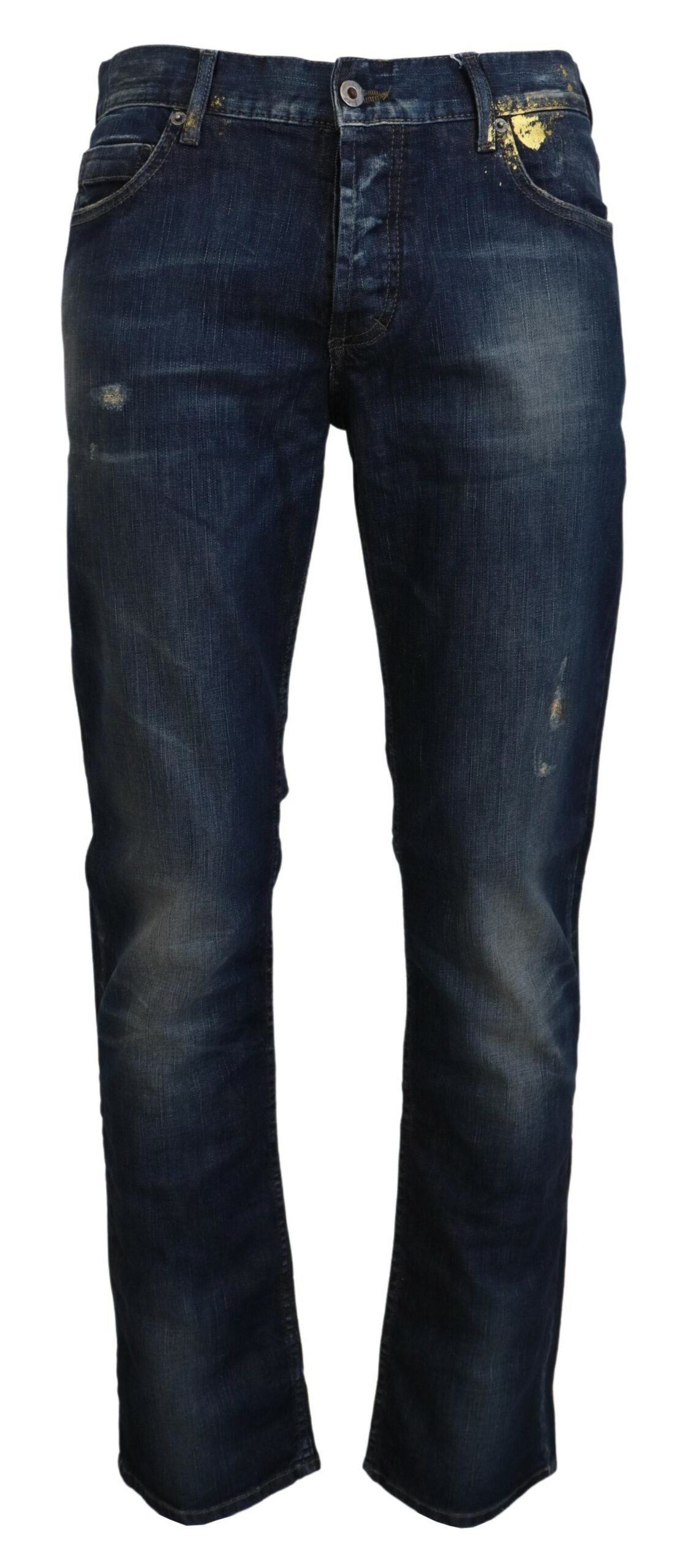 Chique Regular Blue Denim voor een verfijnde stijl