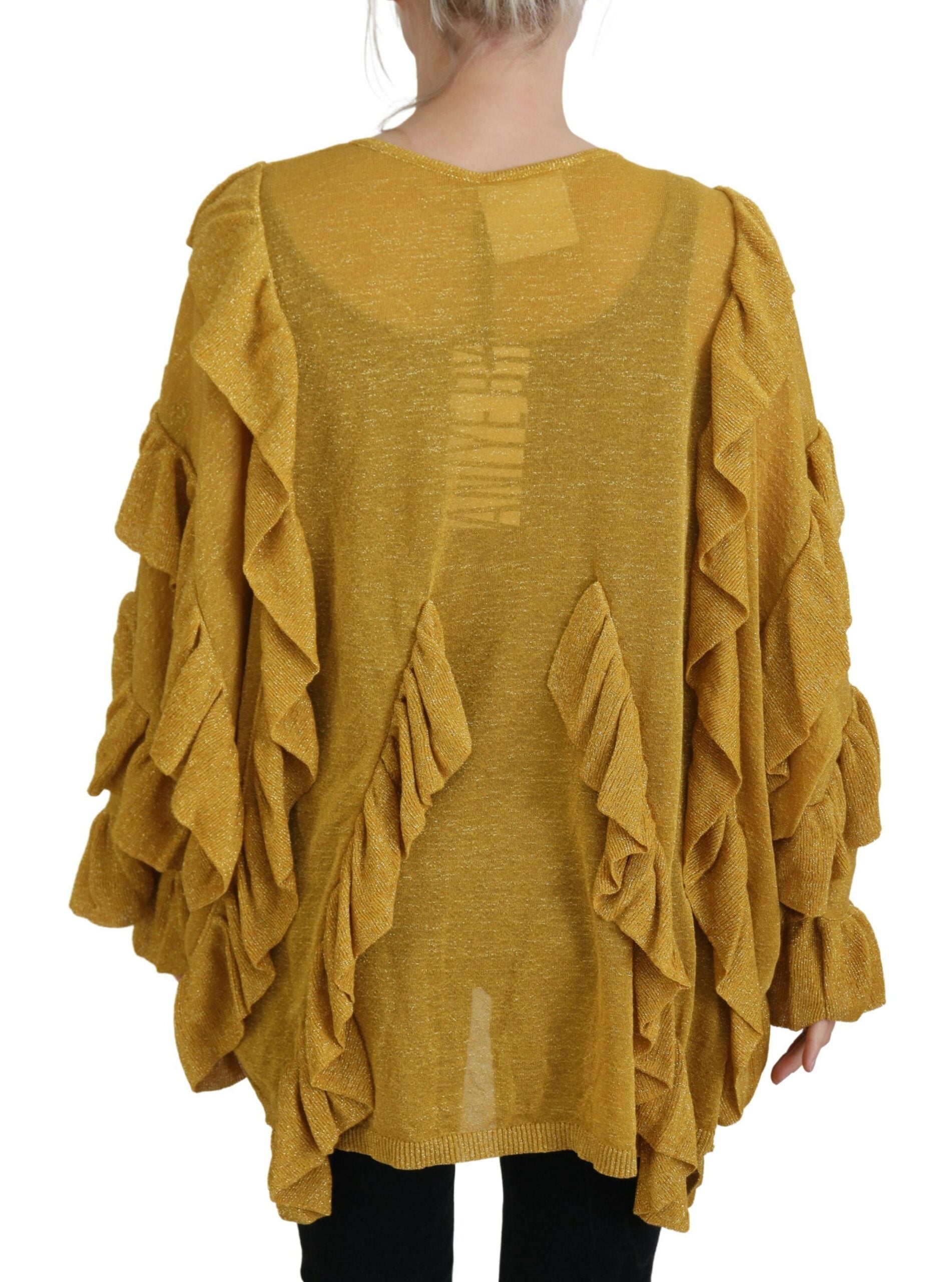 Elegante gouden vest trui