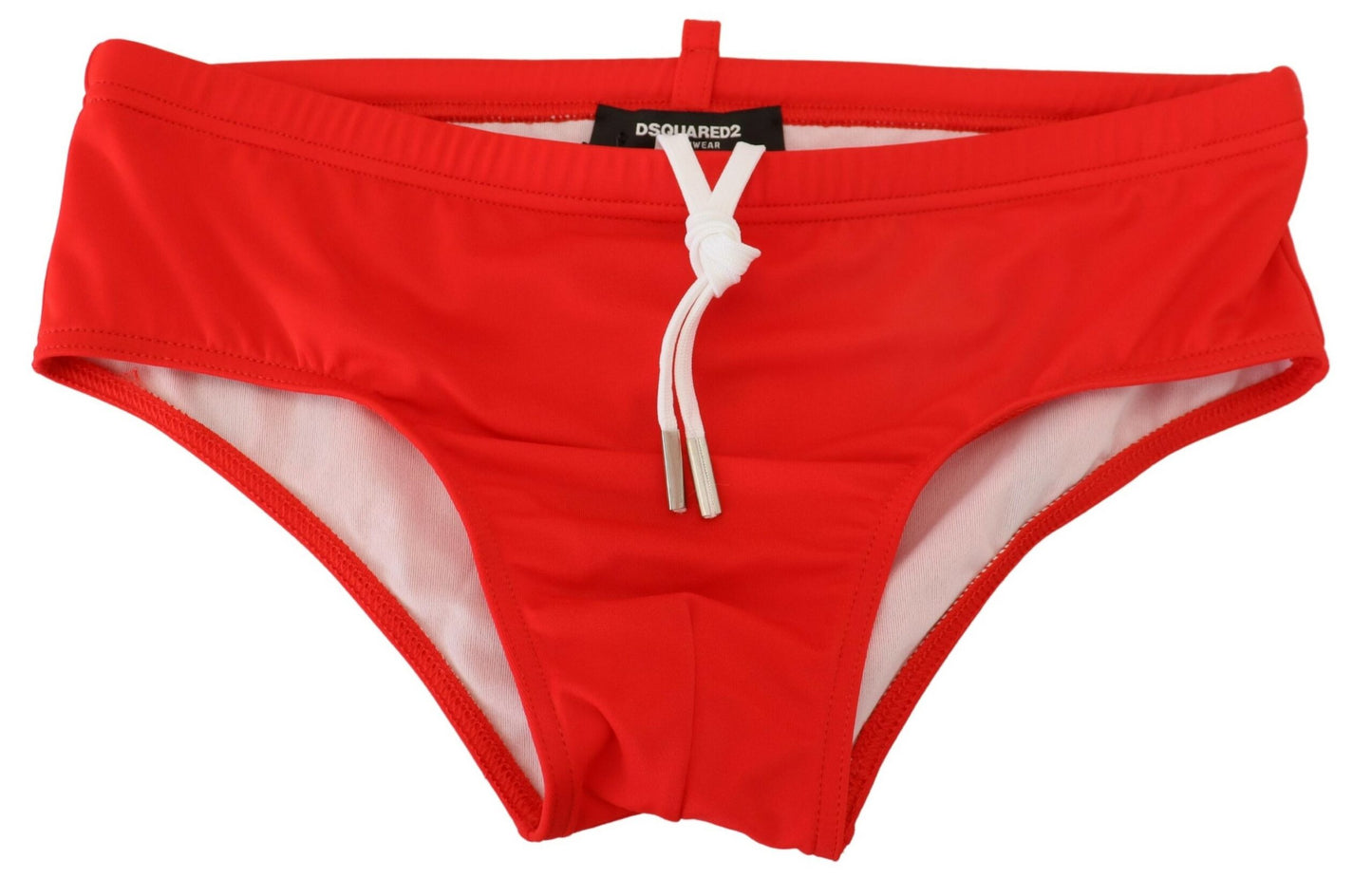 Red ICON Print Swim Briefs