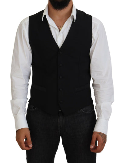 Elegante zwarte formele vest