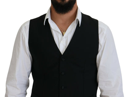 Elegante zwarte formele vest