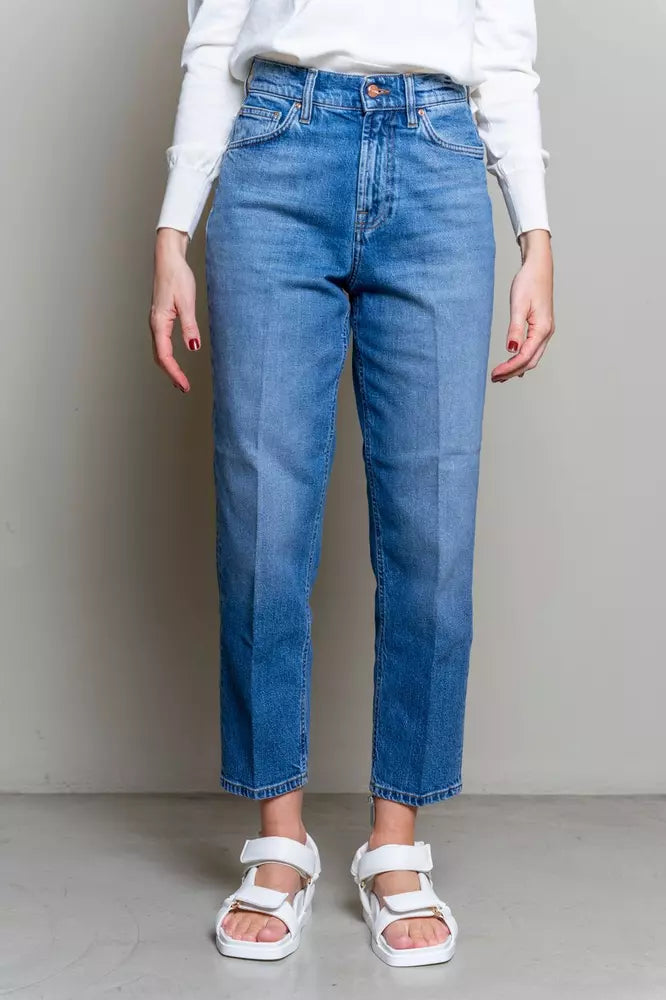 Elevated Blue High-Waist Denim voor dames