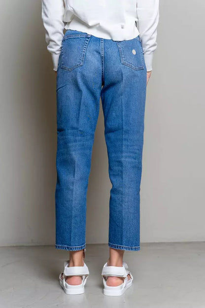 Elevated Blue High-Waist Denim voor dames