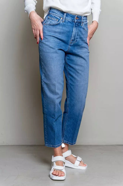 Elevated Blue High-Waist Denim voor dames