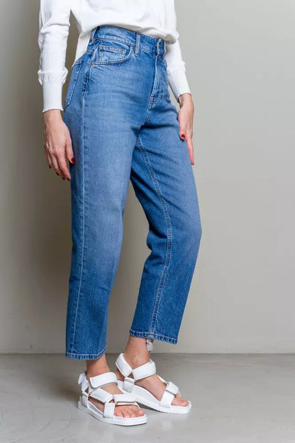 Elevated Blue High-Waist Denim voor dames