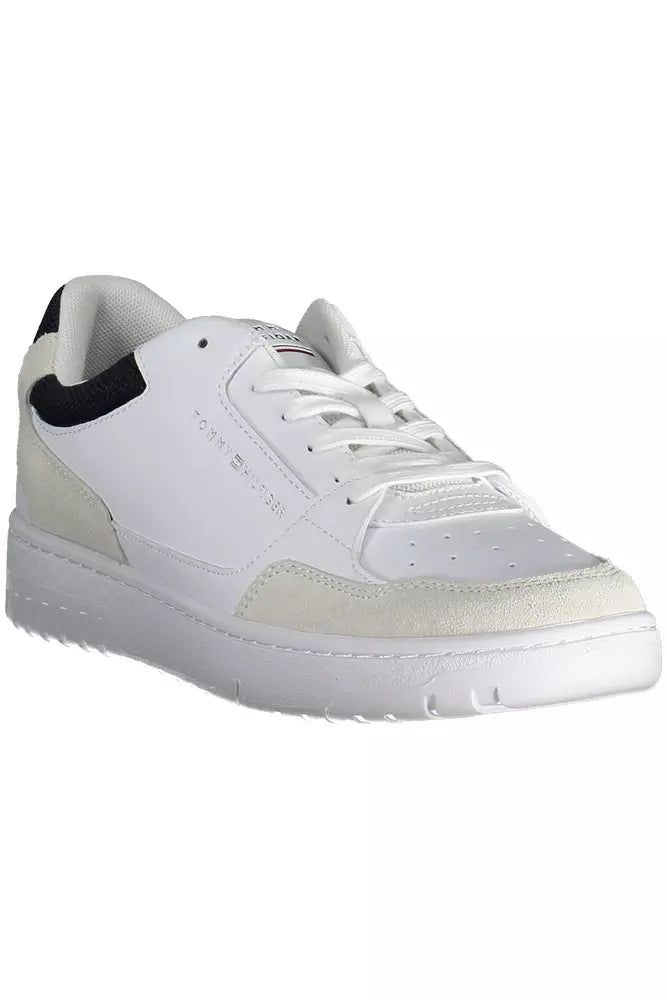 Witte leren herensneaker