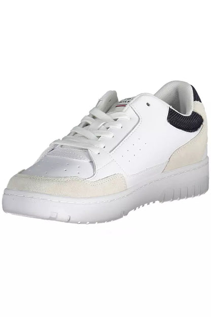 Witte leren herensneaker