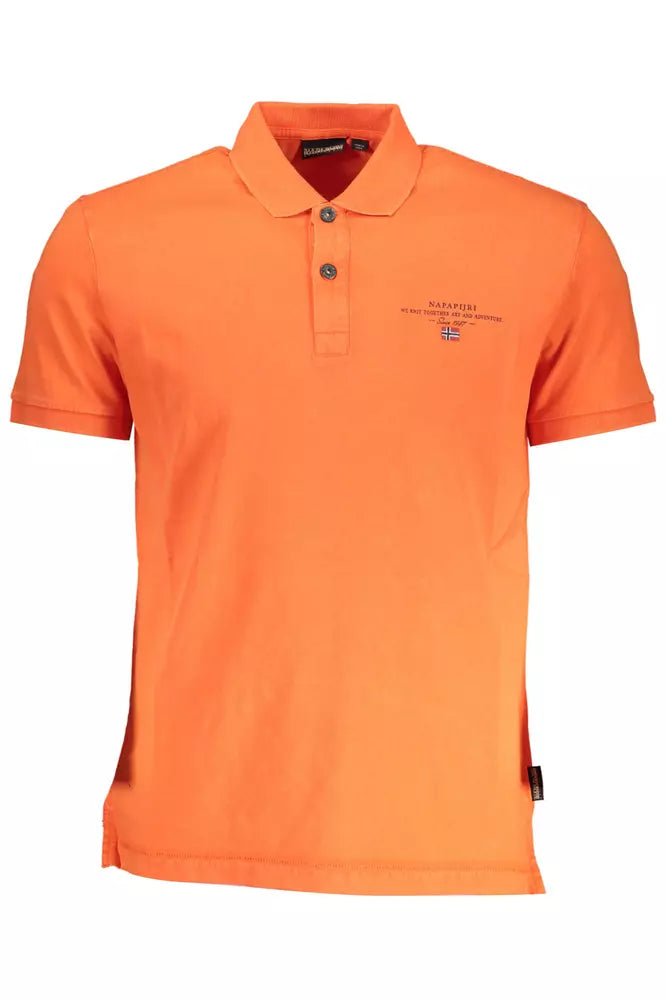 Rood katoenen heren poloshirt