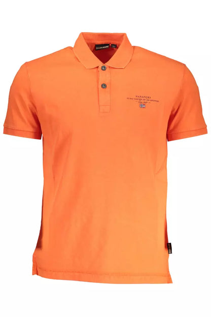 Rood katoenen heren poloshirt