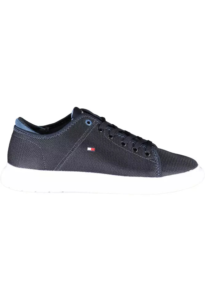 Blue Polyester Men Sneaker