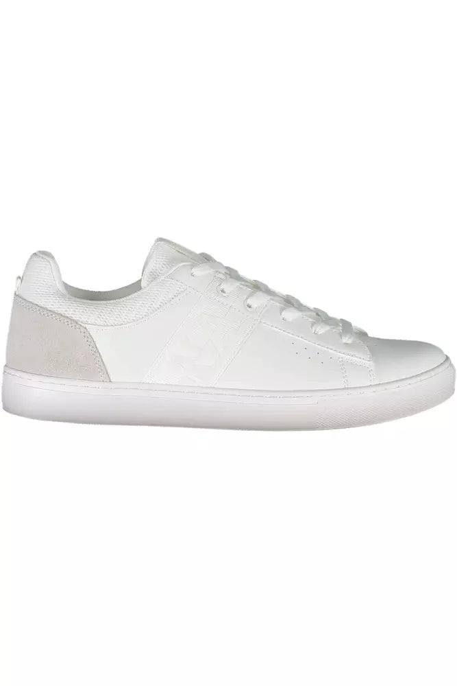 Witte leren herensneaker