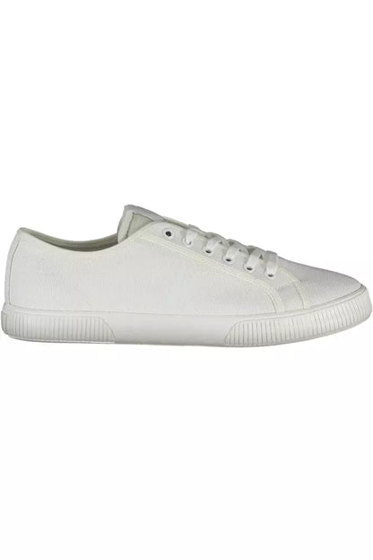 White Cotton Men Sneaker