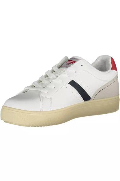 White Polyethylene Men Sneaker