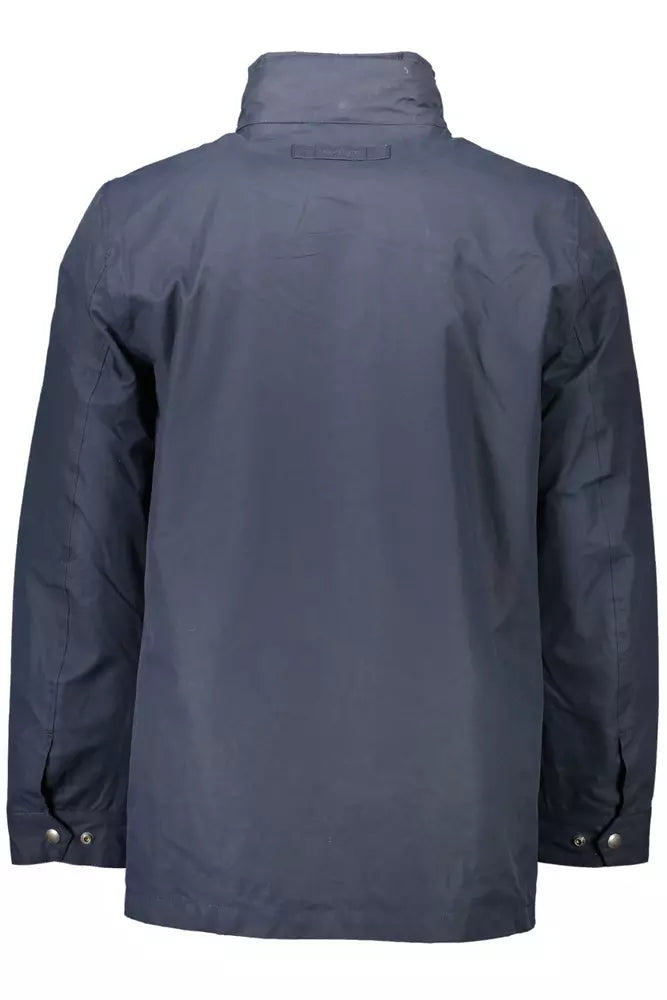 Blauwe Polyester Herenjas