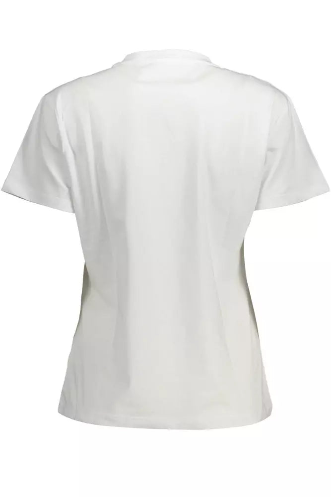 Wit katoenen dames T-shirt