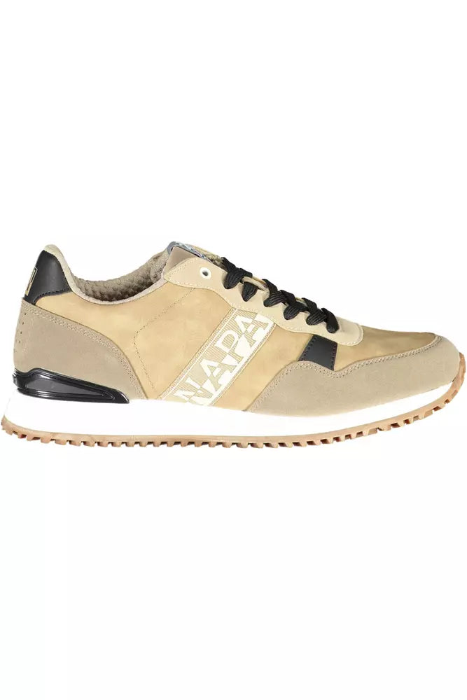 Beige Polyester Heren Sneaker