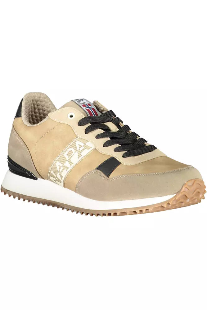 Beige Polyester Heren Sneaker