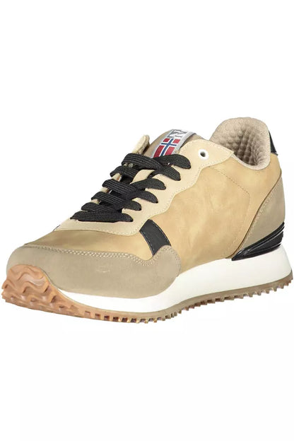 Beige Polyester Heren Sneaker