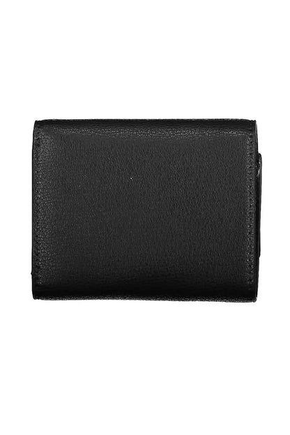 Black Polyester Women Wallet