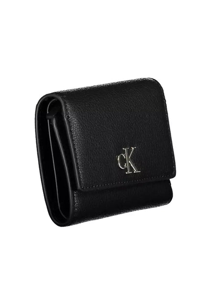 Black Polyester Women Wallet