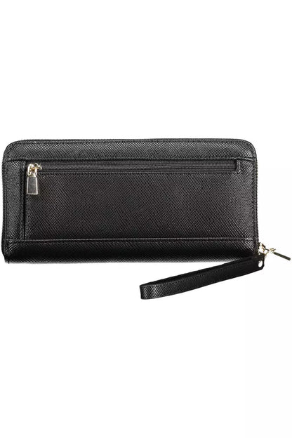 Black Polyethylene Women Wallet