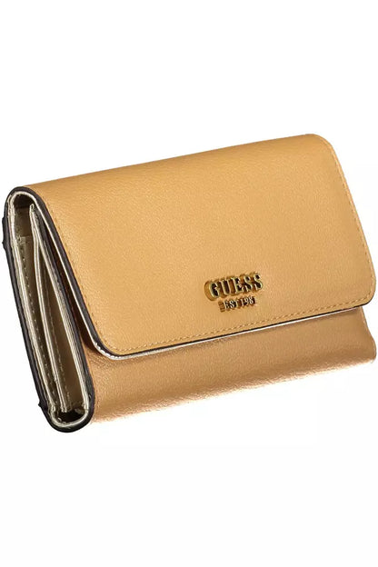 Beige Polyethylene Women Wallet