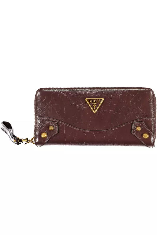 Brown Polyethylene Women Wallet