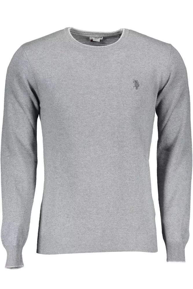 Gray Wool Men Sweater