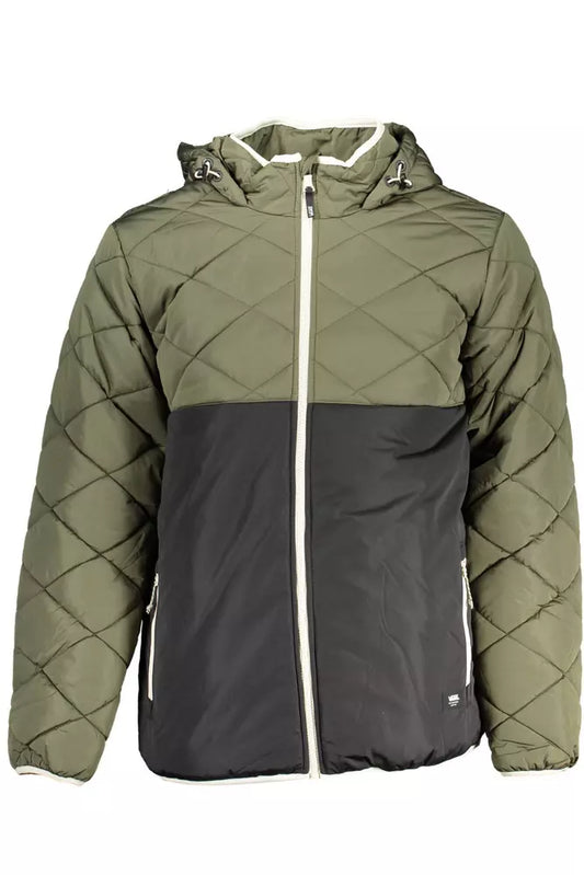 Groene Polyester Herenjas