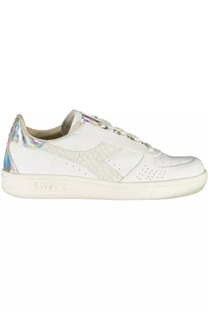 White Leather Women Sneaker