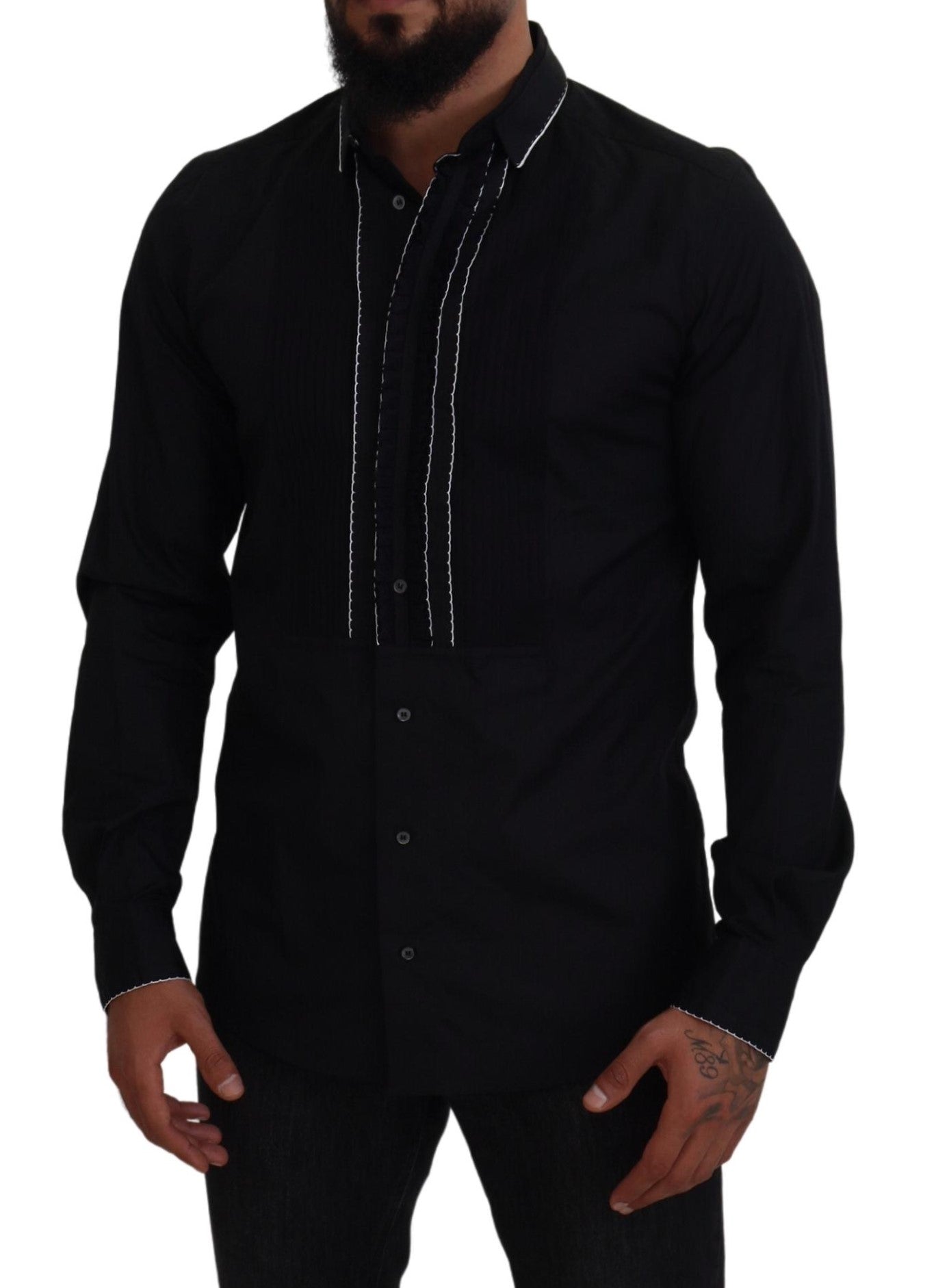 Elegante Slim Fit Smoking Overhemd