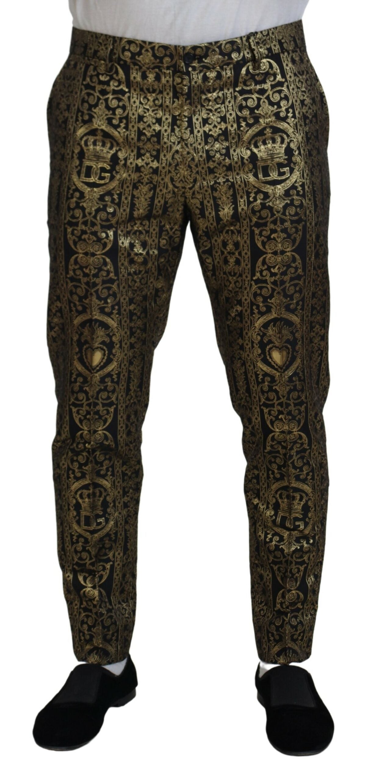 Elegante jacquard avondbroek