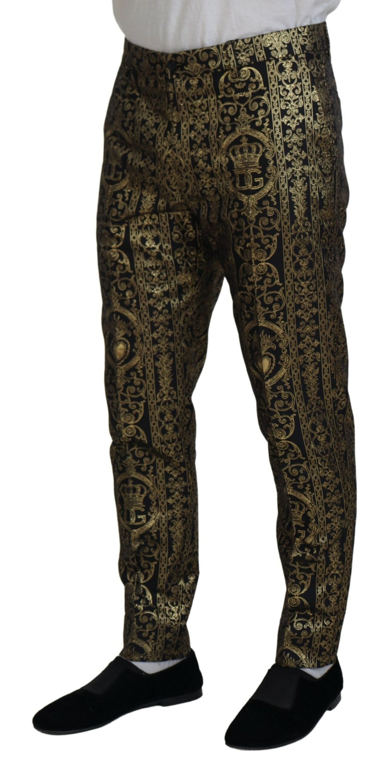 Elegante jacquard avondbroek