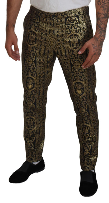 Elegante jacquard avondbroek