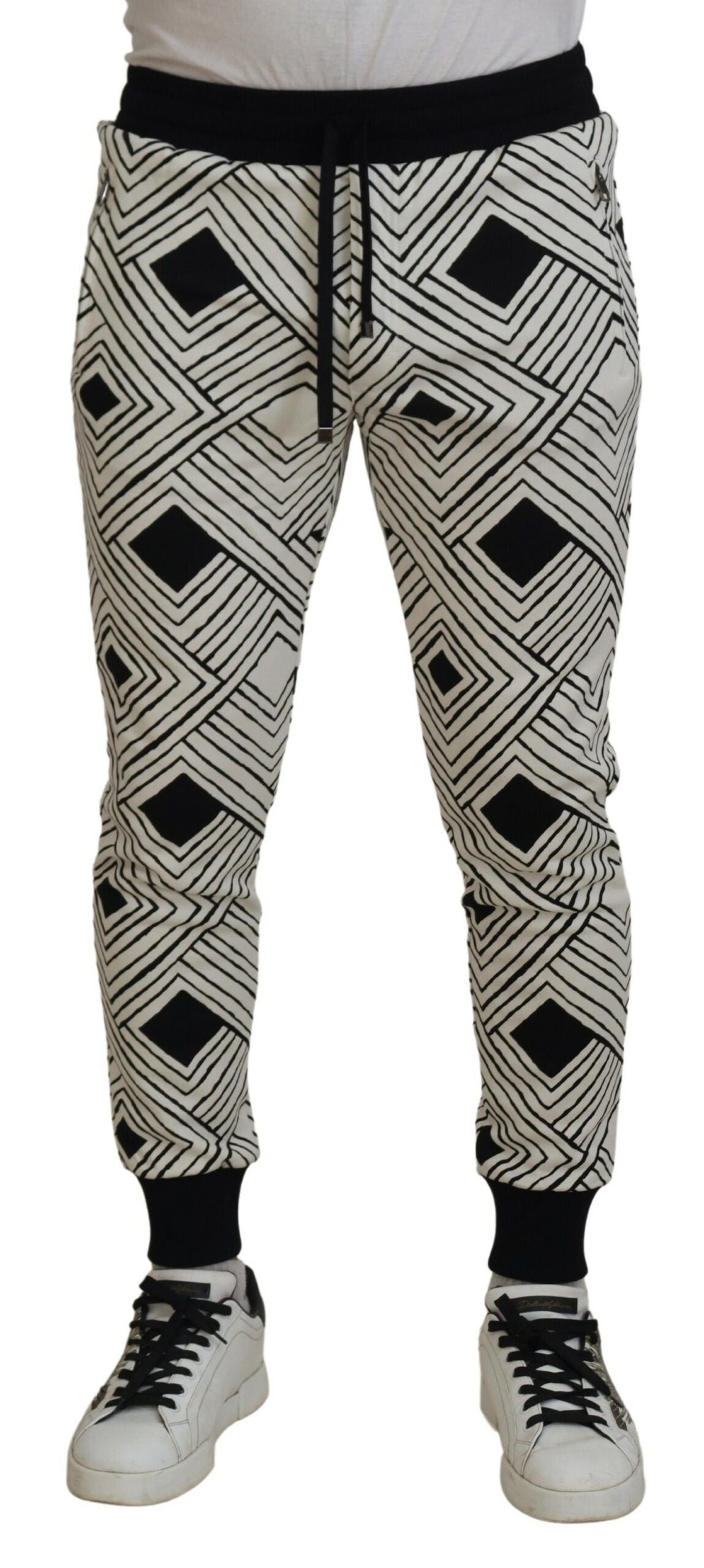 Elegante monochrome sportjoggingbroek