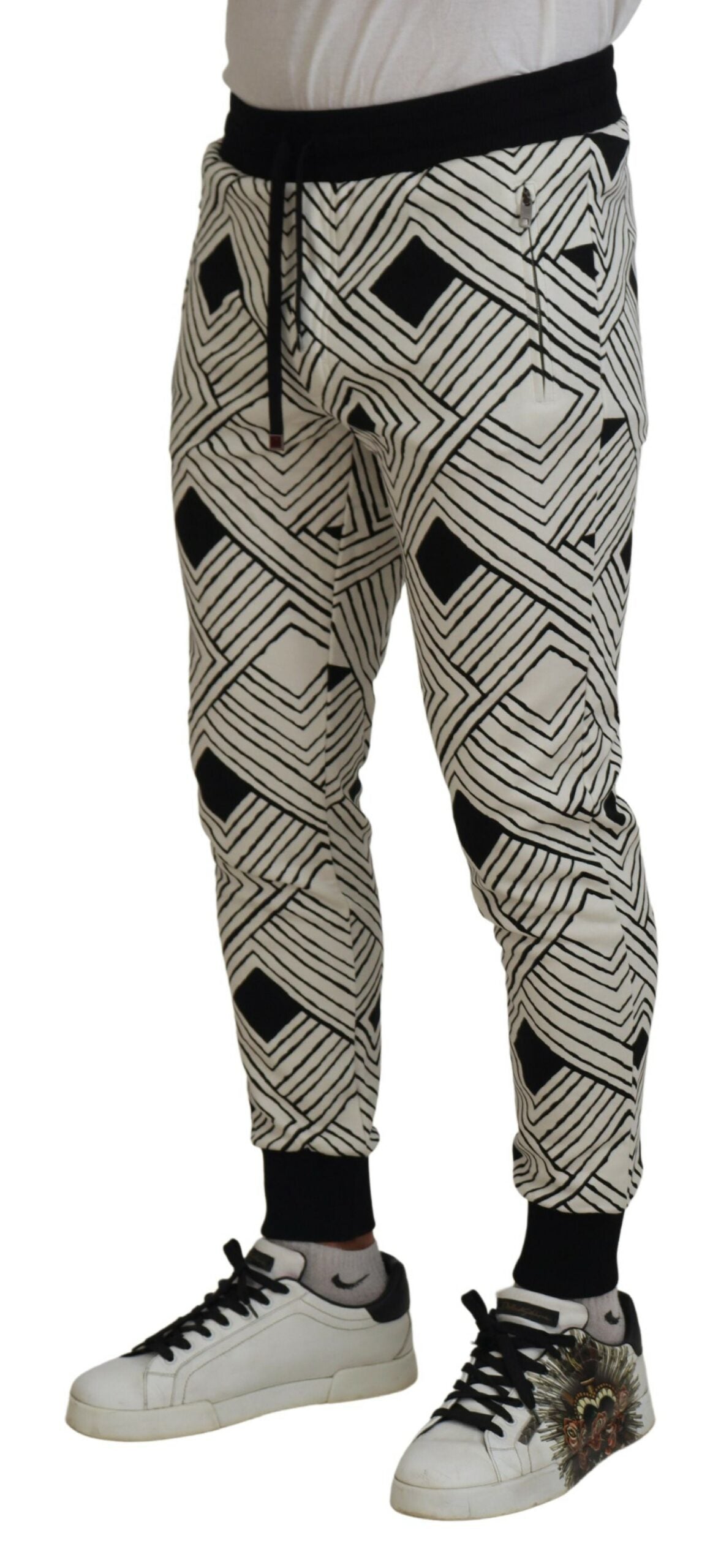 Elegante monochrome sportjoggingbroek