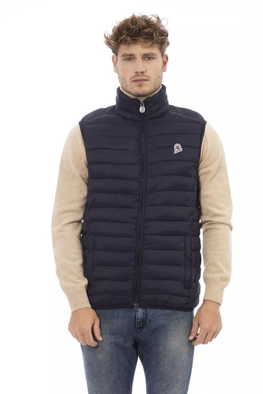 Blauw Polyamide Heren Vest