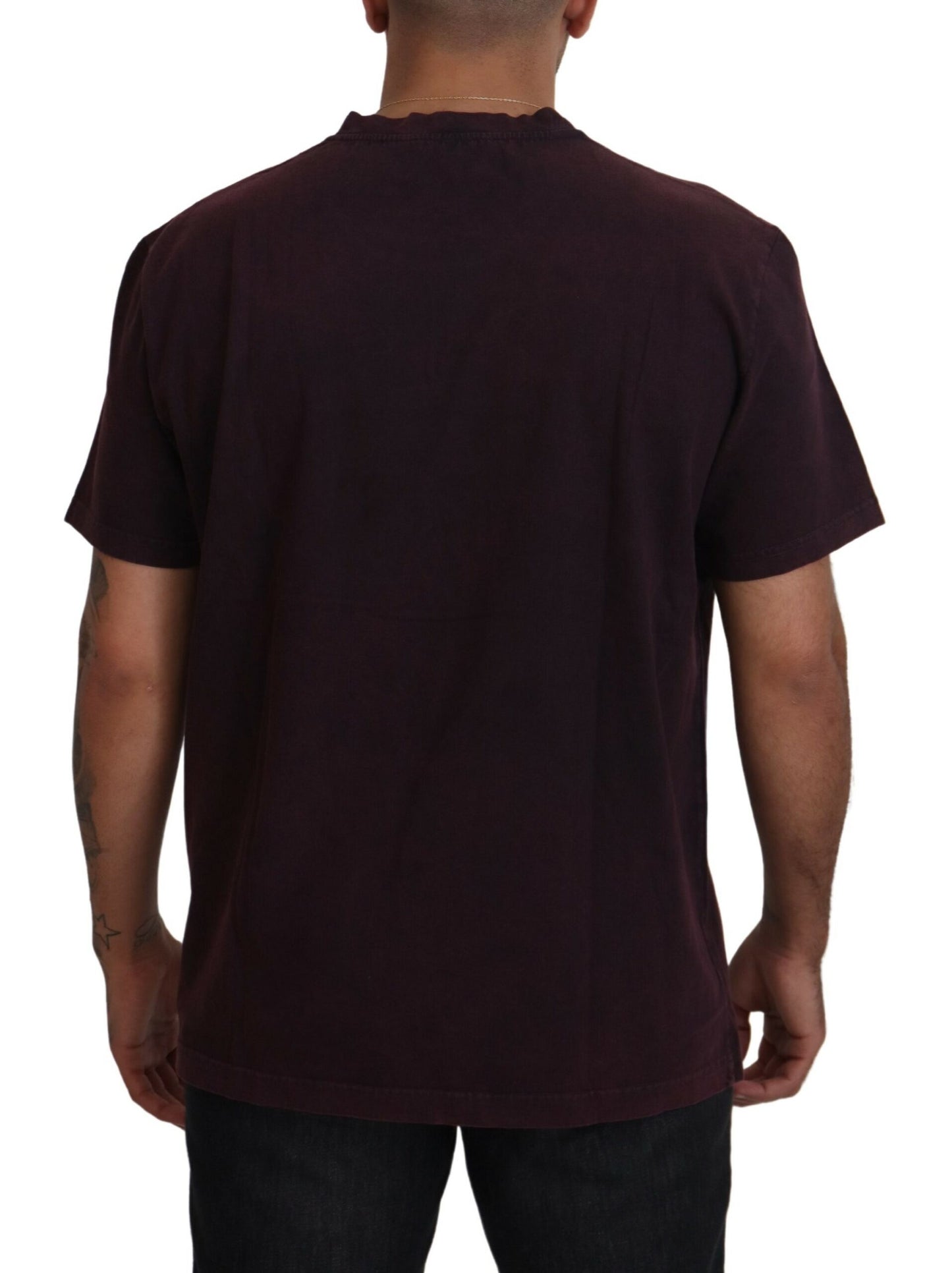 Elegante Bordeaux Crewneck Tee