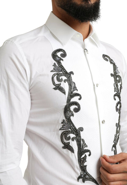 Italian Designer Slim Fit Tuxedo Shirt