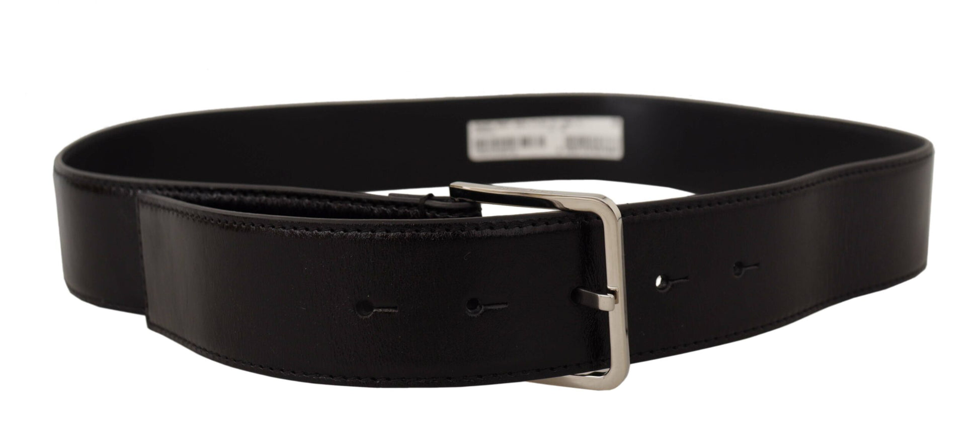 Elegante leren riem met metalen gesp