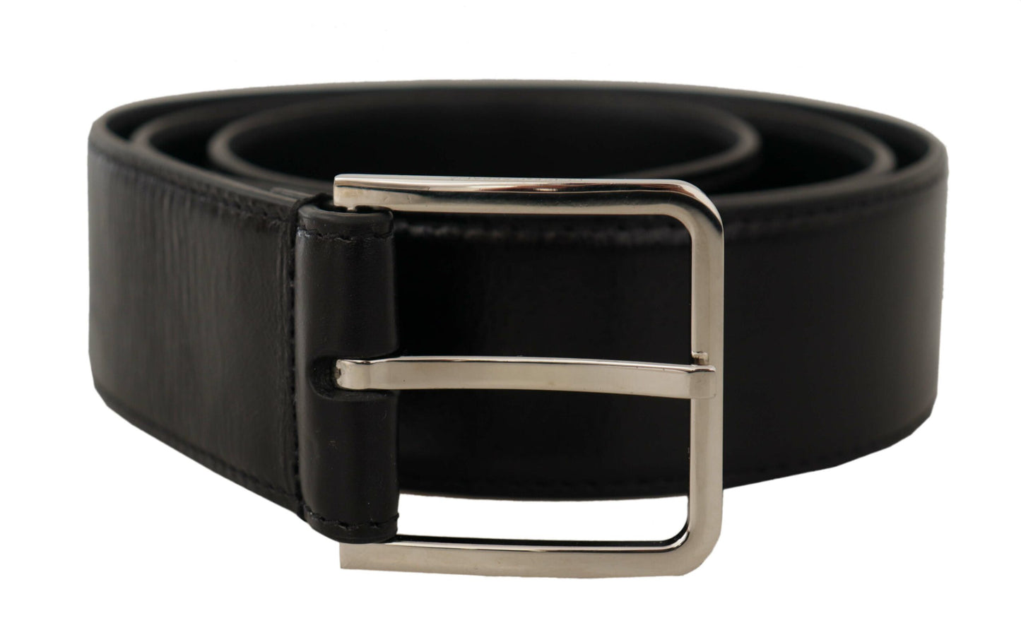 Elegante leren riem met metalen gesp