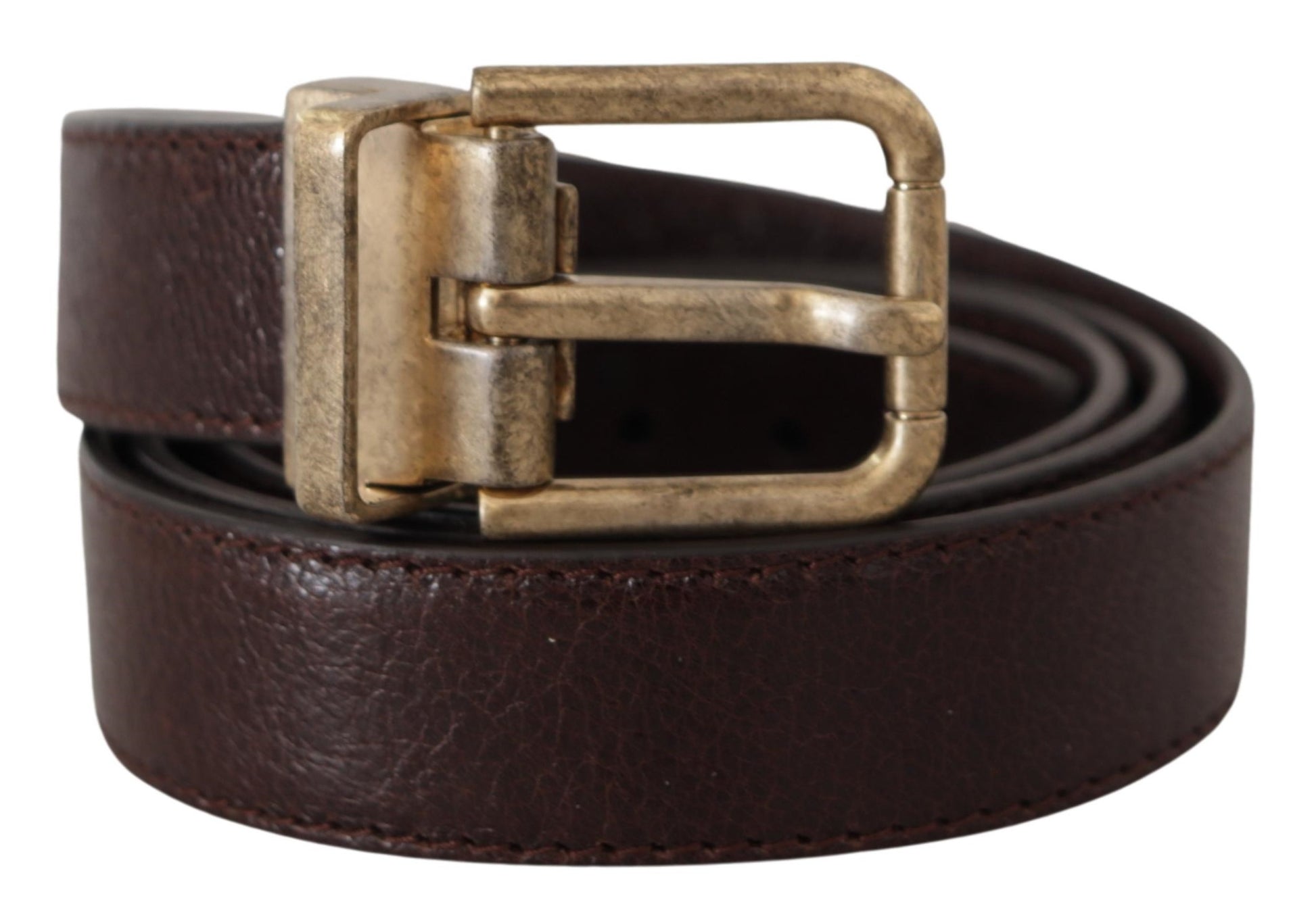 Elegante leren riem met gegraveerde gesp