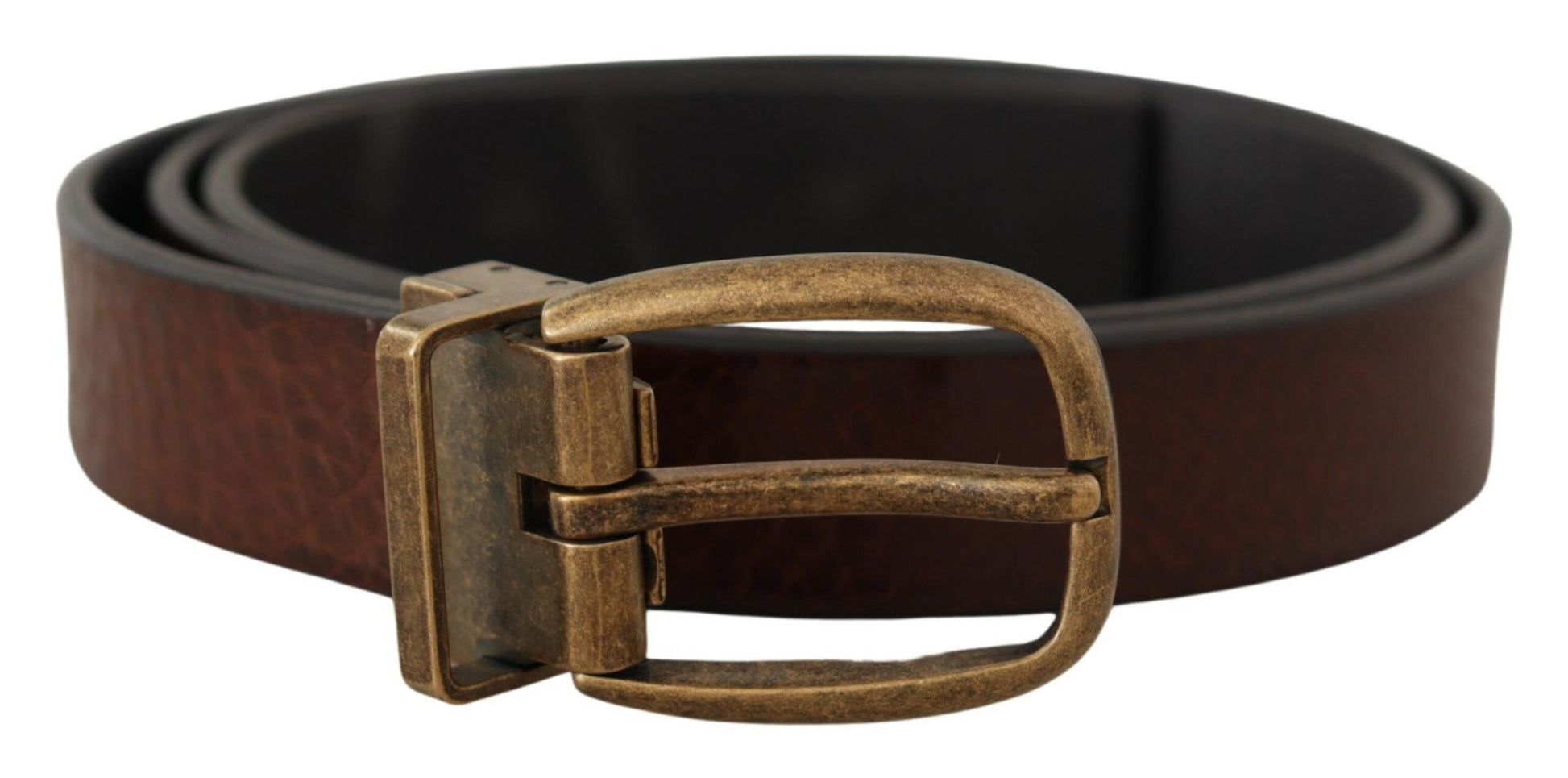 Elegante leren riem met metalen gesp