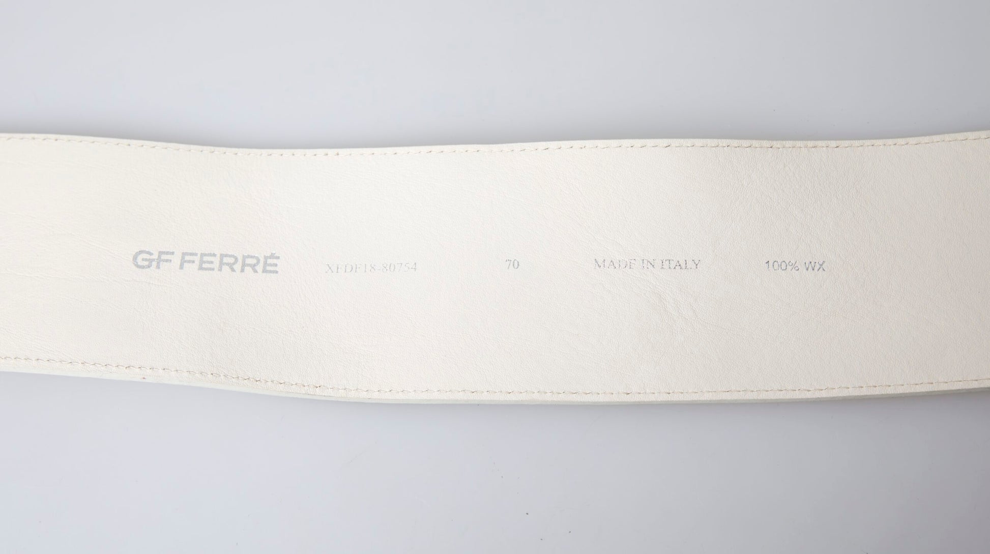 Chique Off White Snap Button Fashion Riem