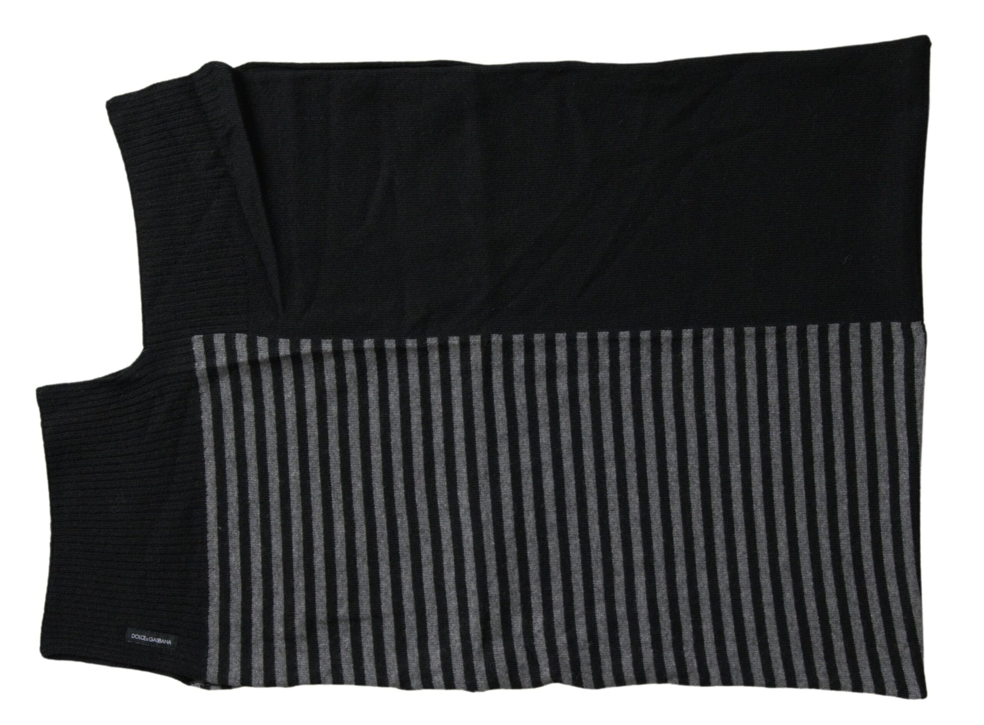 Elegant Striped Wool Blend Men's Scarf